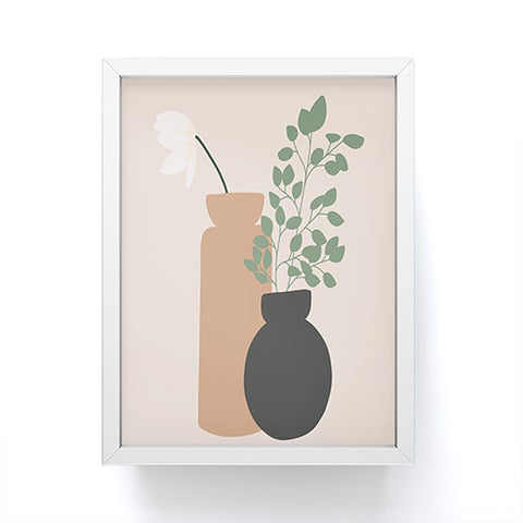 Lane and Lucia Vase no 3 with Eucalyptus and Framed Mini Art Print