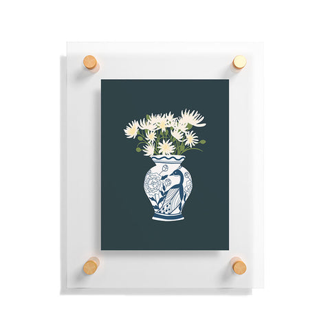 Lane and Lucia Vase no 6 with Peacock Floating Acrylic Print