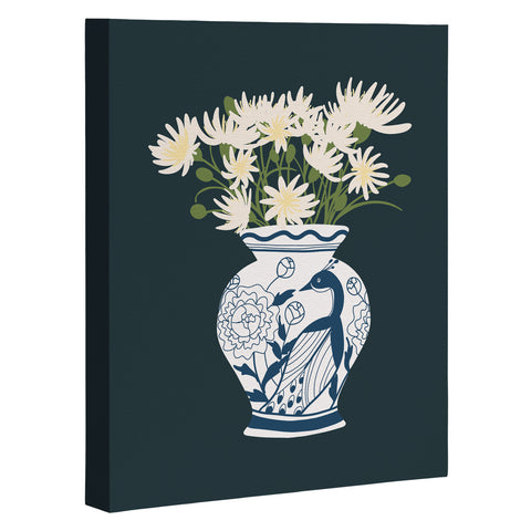 Lane and Lucia Vase no 6 with Peacock Art Canvas