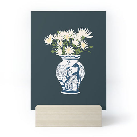 Lane and Lucia Vase no 6 with Peacock Mini Art Print