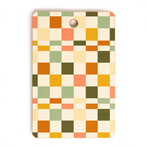 Lane and Lucia Vintage Checkerboard Pattern Cutting Board Rectangle