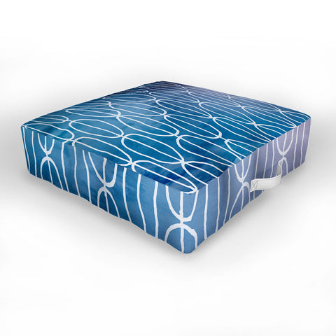 Lara Kulpa Abstract Sounds Outdoor Floor Cushion