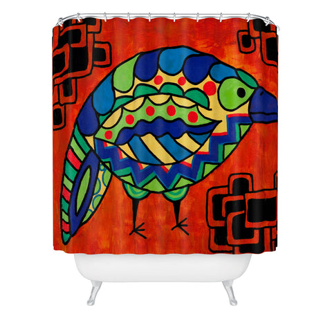 Lara Kulpa Bird Shower Curtain