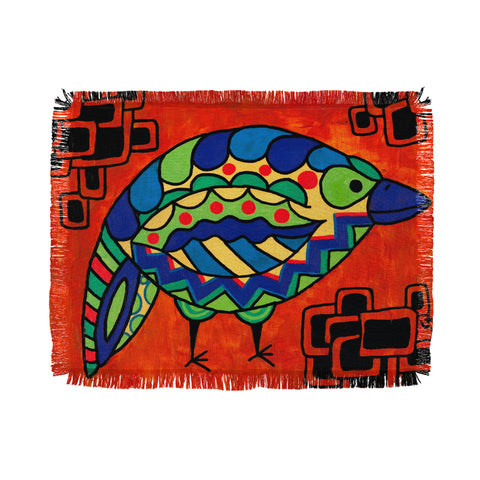 Lara Kulpa Bird Throw Blanket