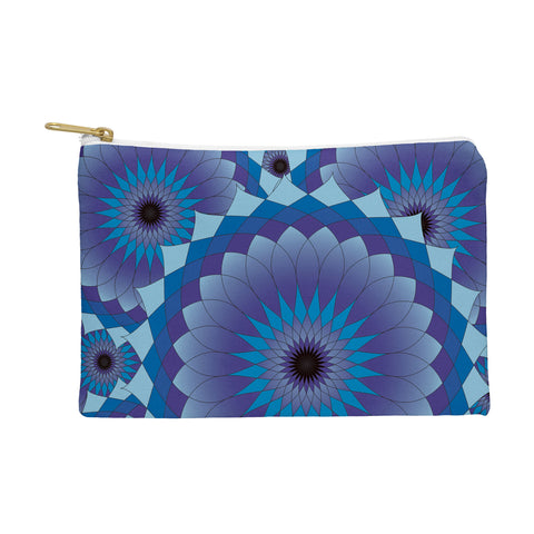 Lara Kulpa Blue Suede Lotus Pouch
