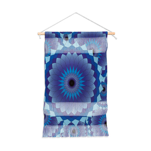 Lara Kulpa Blue Suede Lotus Wall Hanging Portrait