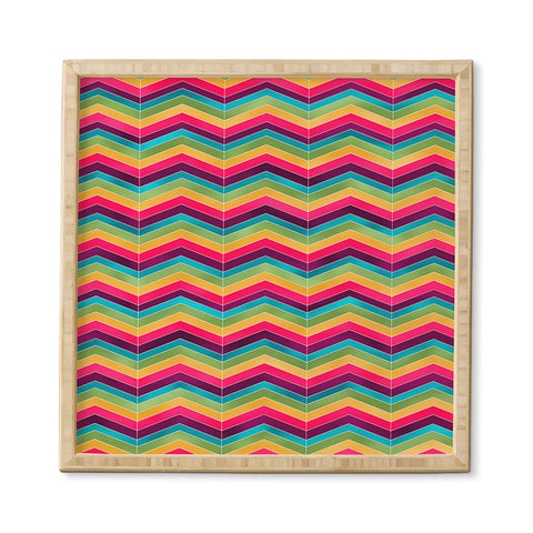 Lara Kulpa Chevron Brights Framed Wall Art