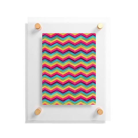 Lara Kulpa Chevron Brights Floating Acrylic Print