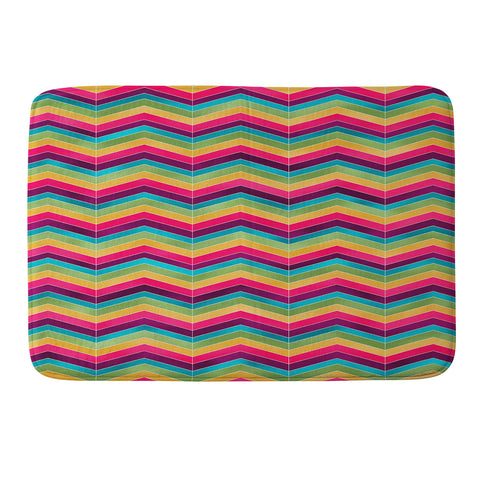 Lara Kulpa Chevron Brights Memory Foam Bath Mat