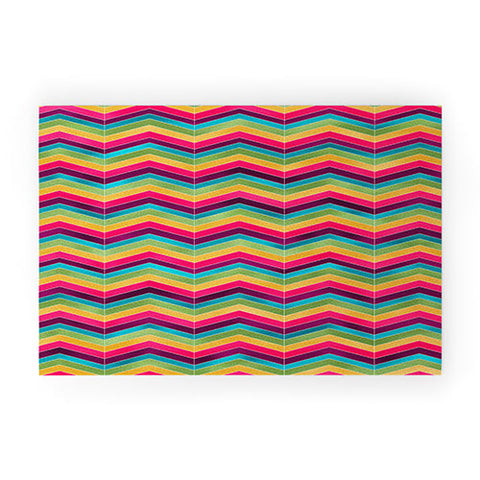 Lara Kulpa Chevron Brights Welcome Mat