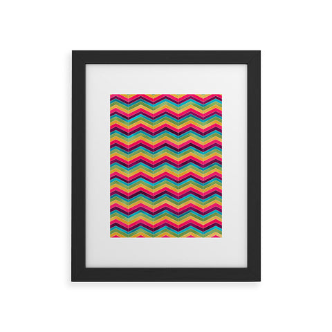 Lara Kulpa Chevron Brights Framed Art Print