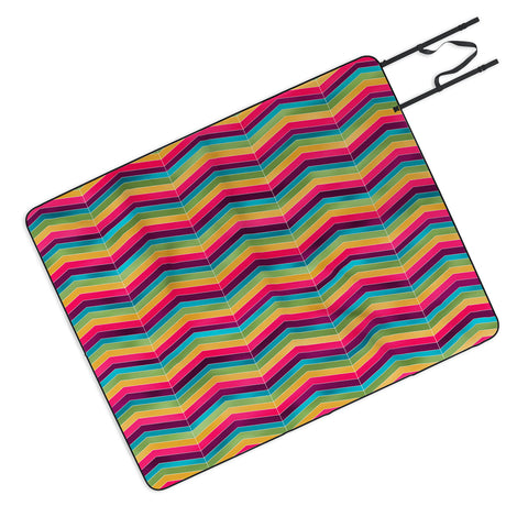 Lara Kulpa Chevron Brights Picnic Blanket