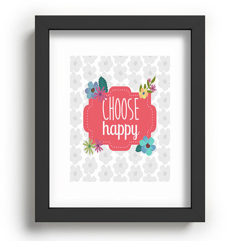 Lara Kulpa Choose Happy Recessed Framing Rectangle