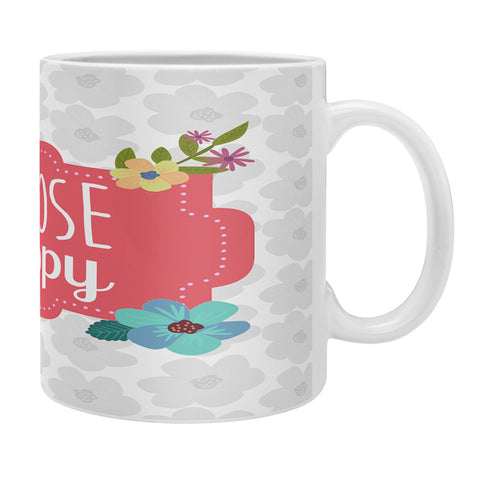 Lara Kulpa Choose Happy Coffee Mug