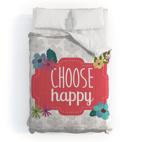 Lara Kulpa Choose Happy Comforter