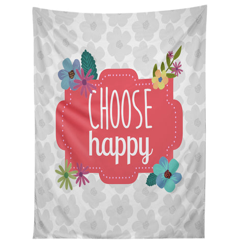 Lara Kulpa Choose Happy Tapestry