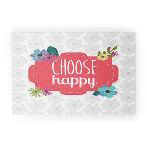 Lara Kulpa Choose Happy Welcome Mat