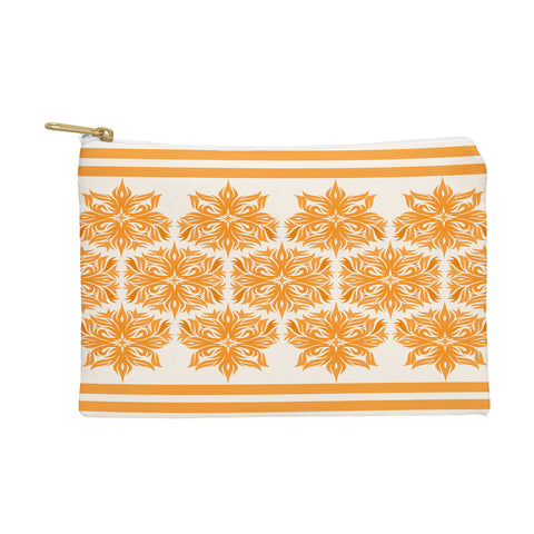 Lara Kulpa Creamsicle Tribal Floral Pouch
