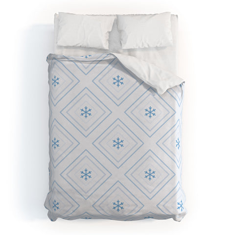 Lara Kulpa Diamonds In The Snow Duvet Cover