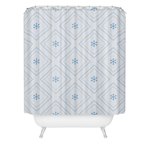 Lara Kulpa Diamonds In The Snow Shower Curtain