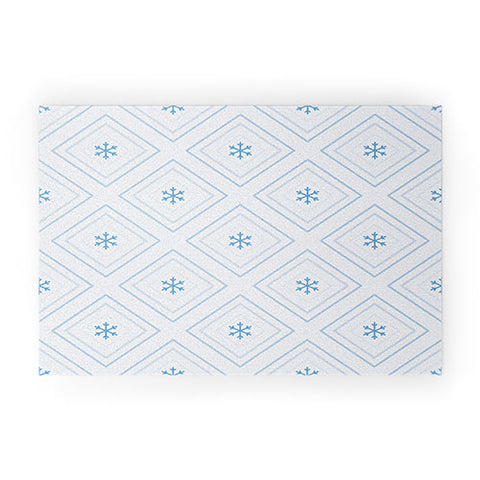 Lara Kulpa Diamonds In The Snow Welcome Mat