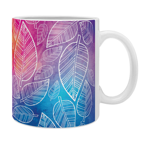 Lara Kulpa Feather Leaves Coffee Mug