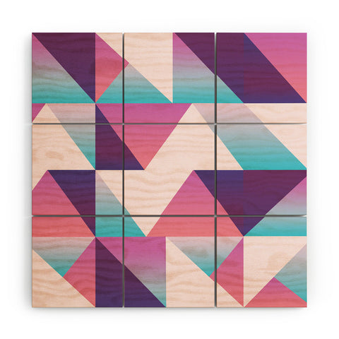 Lara Kulpa Geo Holo 1 Wood Wall Mural