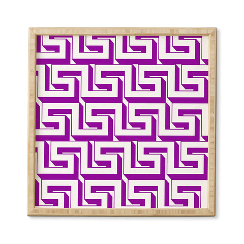Lara Kulpa Greeky Magenta Framed Wall Art