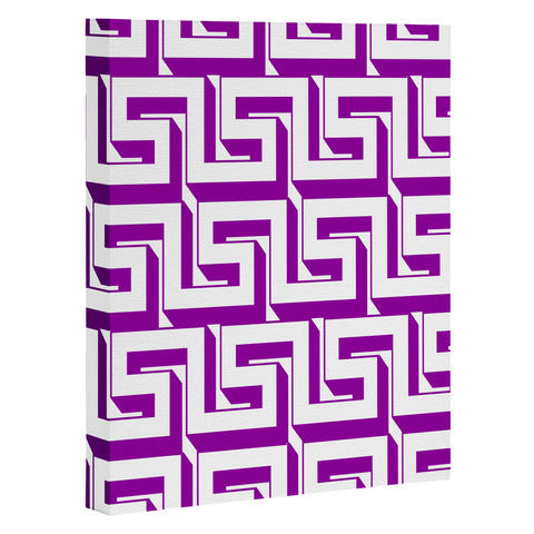 Lara Kulpa Greeky Magenta Art Canvas