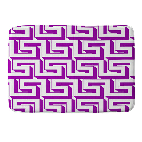 Lara Kulpa Greeky Magenta Memory Foam Bath Mat