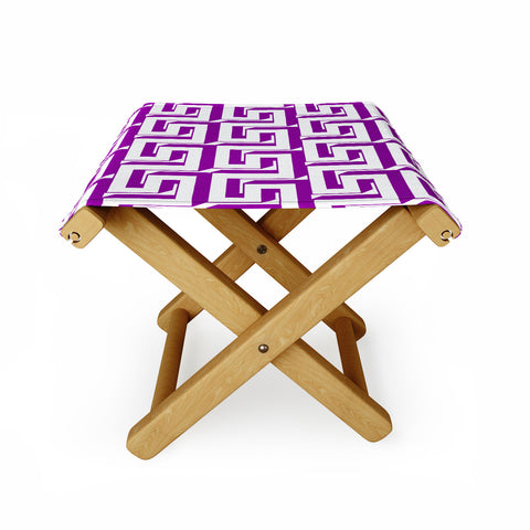 Lara Kulpa Greeky Magenta Folding Stool
