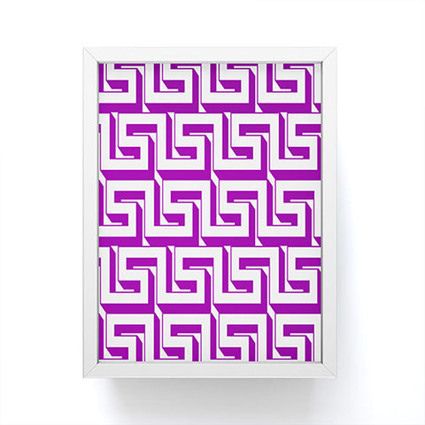 Lara Kulpa Greeky Magenta Framed Mini Art Print