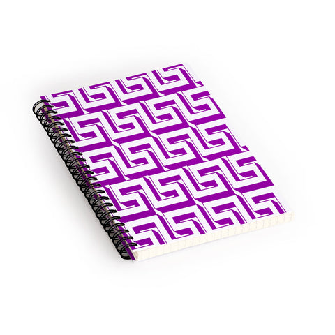 Lara Kulpa Greeky Magenta Spiral Notebook