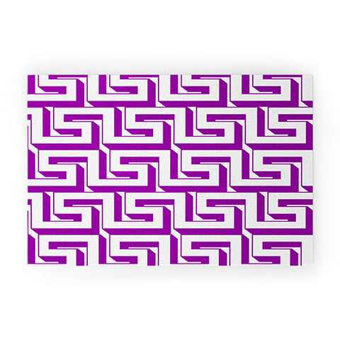 Lara Kulpa Greeky Magenta Welcome Mat