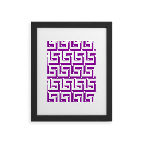 Lara Kulpa Greeky Magenta Framed Art Print