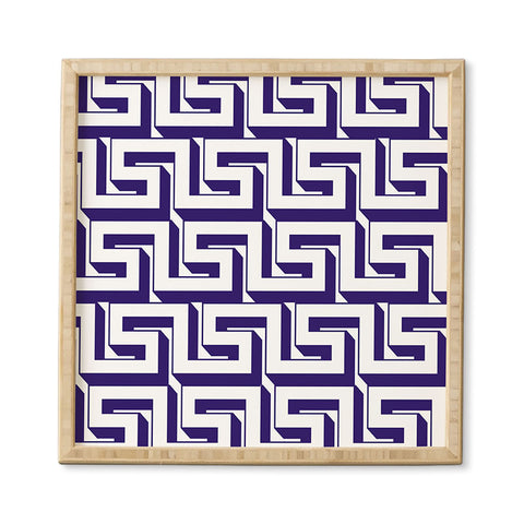 Lara Kulpa Greeky Navy Framed Wall Art