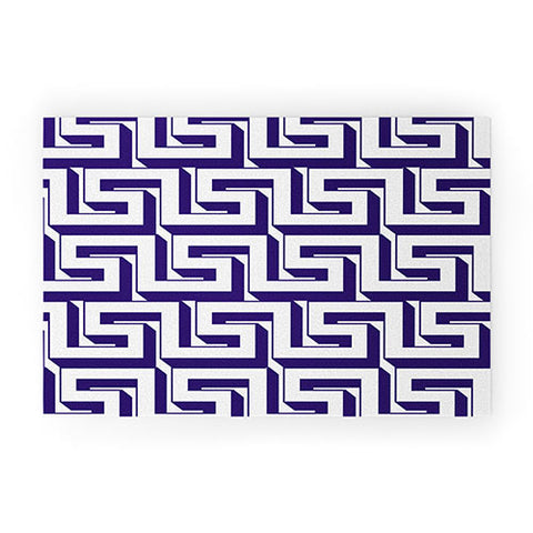 Lara Kulpa Greeky Navy Welcome Mat