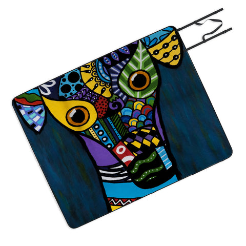 Lara Kulpa Greyhound Picnic Blanket