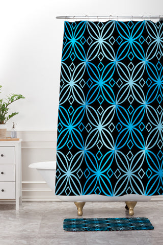 Lara Kulpa Icy Night Shower Curtain And Mat