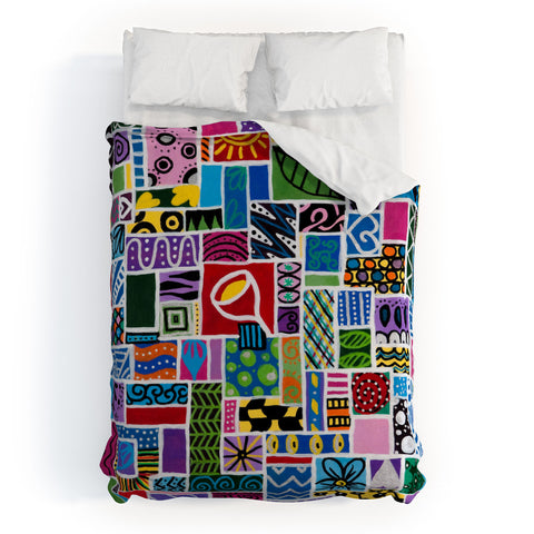 Lara Kulpa Love In Chaos Duvet Cover