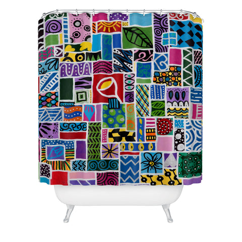 Lara Kulpa Love In Chaos Shower Curtain