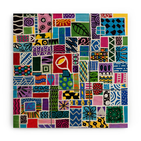 Lara Kulpa Love In Chaos Wood Wall Mural