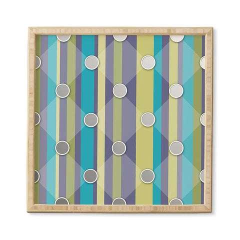 Lara Kulpa Mardi Gras Mod Quilting Framed Wall Art