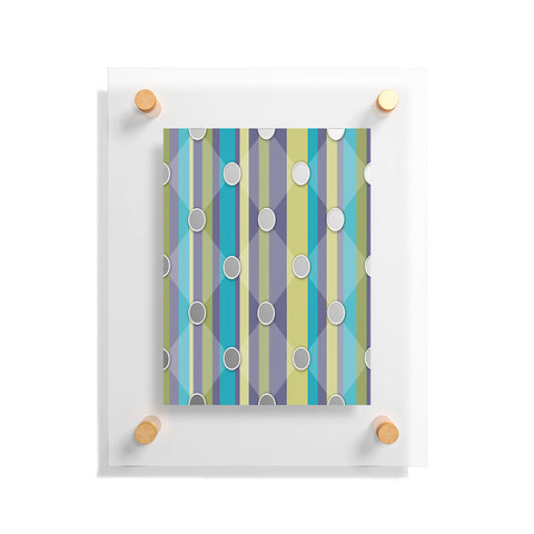 Lara Kulpa Mardi Gras Mod Quilting Floating Acrylic Print