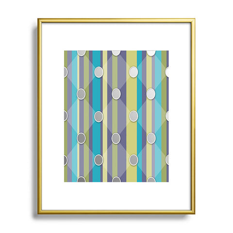 Lara Kulpa Mardi Gras Mod Quilting Metal Framed Art Print