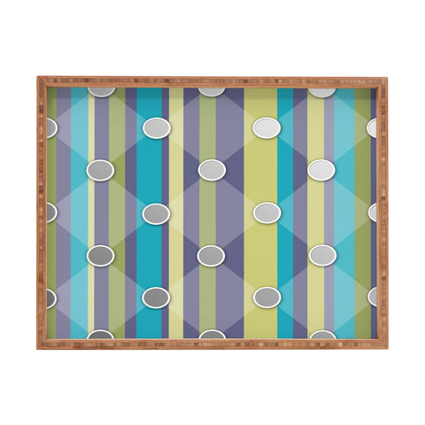 Lara Kulpa Mardi Gras Mod Quilting Rectangular Tray