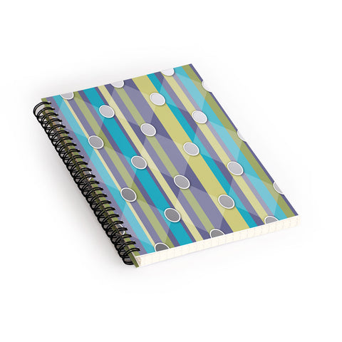 Lara Kulpa Mardi Gras Mod Quilting Spiral Notebook