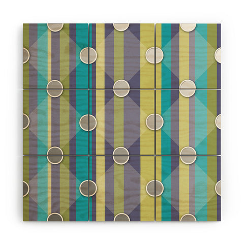 Lara Kulpa Mardi Gras Mod Quilting Wood Wall Mural