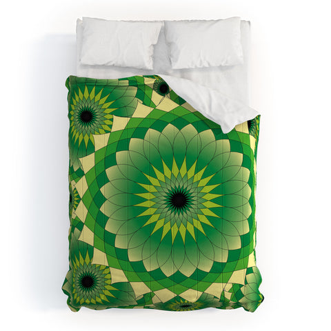 Lara Kulpa Mellow Grellow Lotus Comforter