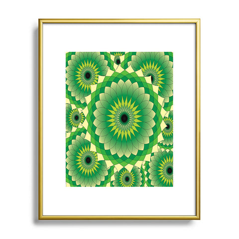 Lara Kulpa Mellow Grellow Lotus Metal Framed Art Print